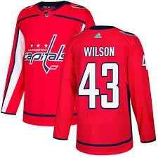 Men's Adidas Washington Capitals #43 Tom Wilson Red Stitched NHL Jersey