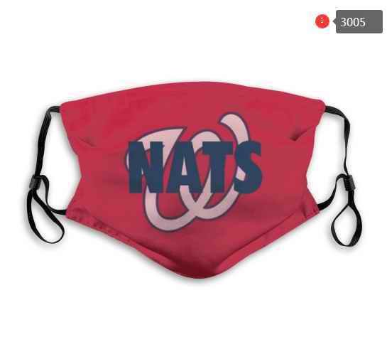 Washington Nationals Face Mask 003 Filter Pm2.5 (Pls check description for details)