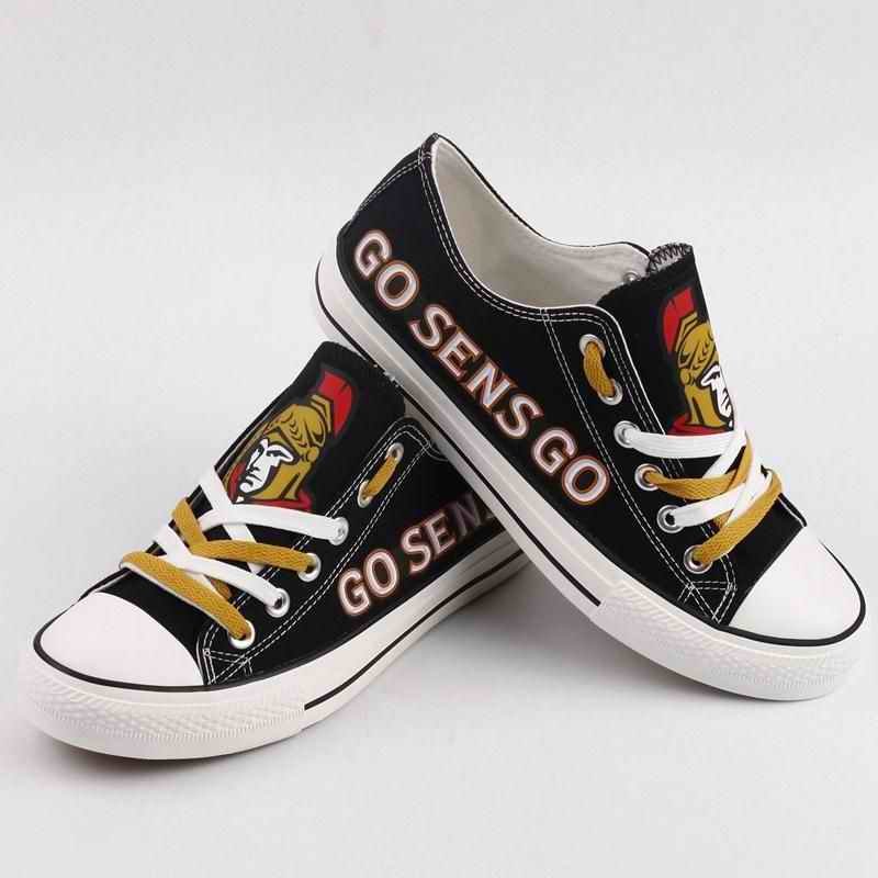 Women's Ottawa Senators Repeat Print Low Top Sneakers 002