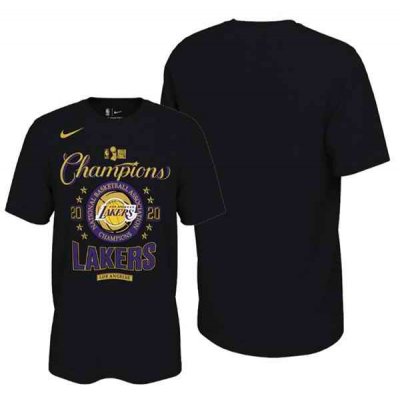 Men's Los Angeles Lakers 2020 Black Finals Champions T-Shirt