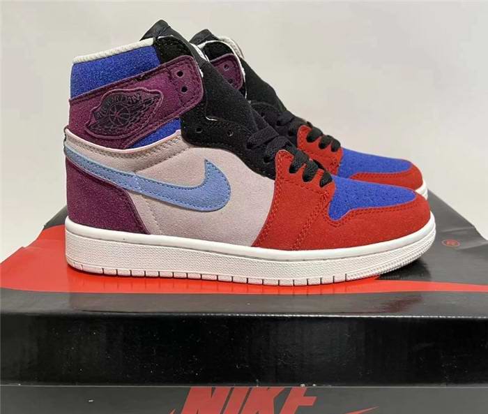 Women's Running Weapon Air Jordan 1 Pink/Red/Royal Shoes 0260