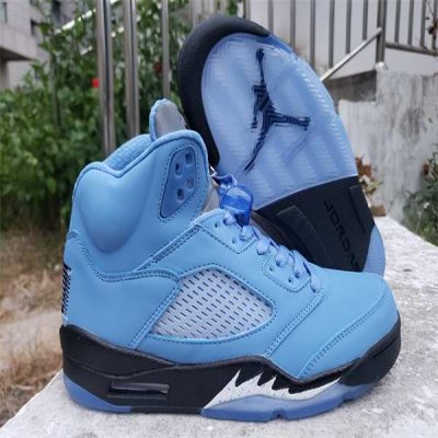 Men's Running Weapon Air Jordan 5 Blue Shoes 067