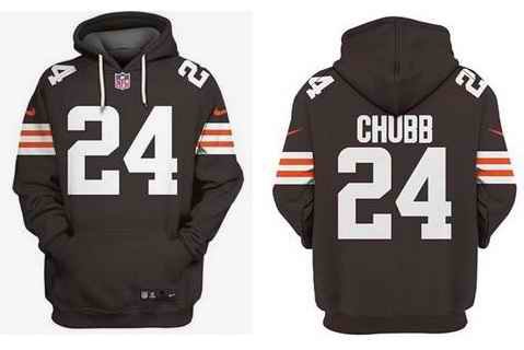 Men's Cleveland Browns #24 Nick Chubb NFL Hoodie