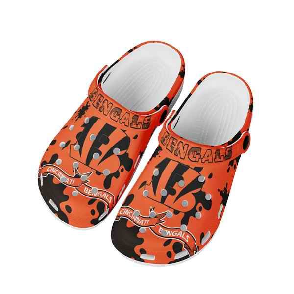 Men's Cincinnati Bengals Bayaband Clog Shoes 002