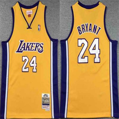 Youth Los Angeles Lakers #24 Kobe Bryant Yellow Stitched Basketball Jersey