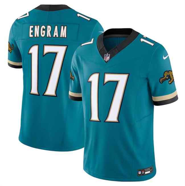 Youth Jacksonville Jaguars #17 Evan Engram Teal 2024 F.U.S.E. Prowler Throwback Vapor Limited Stitched Football Jersey