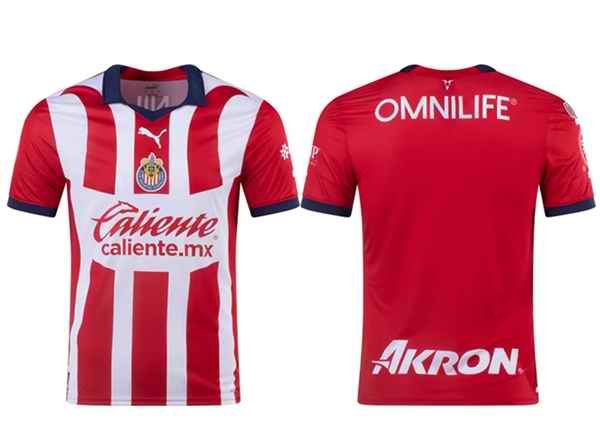 Men's Chivas de Guadalajara 2023/24 Red Home Soccer Jersey