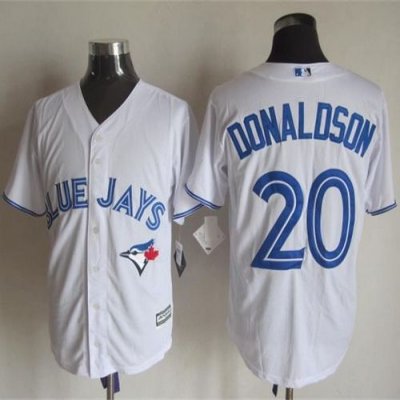 Blue Jays #20 Josh Donaldson White New Cool Base Stitched MLB Jersey