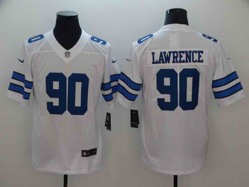 Men's Dallas Cowboys #90 Demarcus Lawrencs White Vapor Untouchable Limited Stitched NFL Jersey