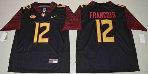 Seminoles #12 Deondre Francois Black Limited Stitched NCAA Jersey