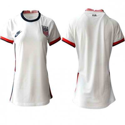 Women's USA Blank Home Soccer Country Jersey