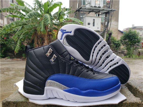 Men's Running weapon Air Jordan 12 Black/Royal Shoes 033