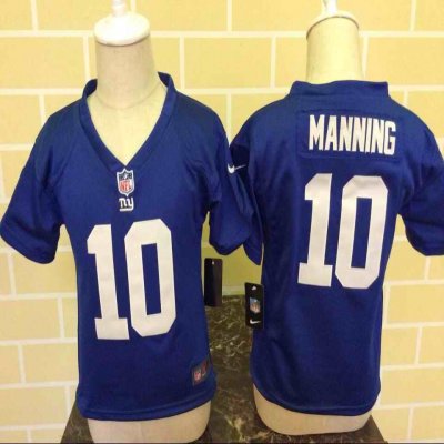 Toddler Nike New York Giants #10 Eli Manning Blue Stitched NFL Jersey