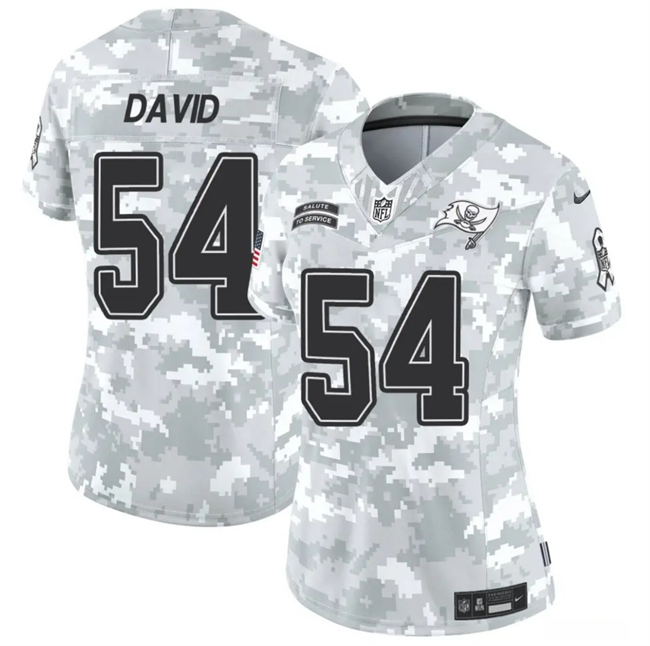 Women's Tampa Bay Buccaneers #54 Lavonte David 2024 F.U.S.E Arctic Camo Salute to Service Limited Stitched Football Jersey(Run Small)