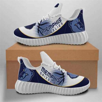 Women's Memphis Grizzlies Mesh Knit Sneakers/Shoes 002