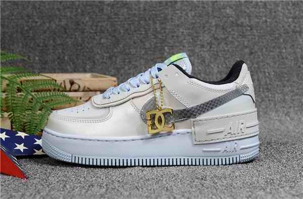 Women's Air Force 1 Low Top Blue Shoes 044