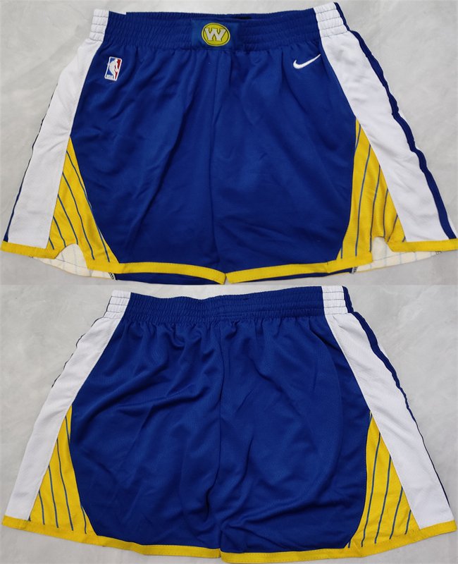 Men's Golden State Warriors Royal Shorts(Run Small)