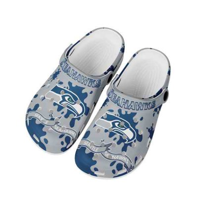 Men's Seattle Seahawks Bayaband Clog Shoes 002