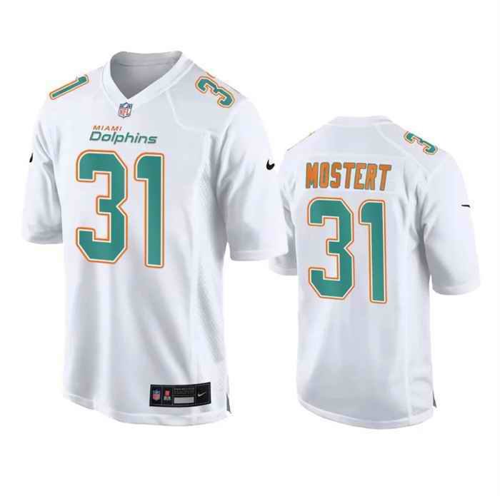 Men's Miami Dolphins #31 Raheem Mostert White Fashion Vapor Untouchable Stitched Football Jersey