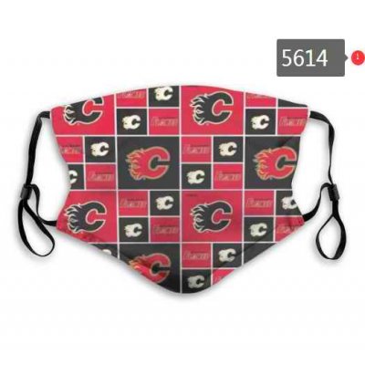 Calgary Flames Face Mask 5614 Filter Pm2.5 (Pls check description for details)