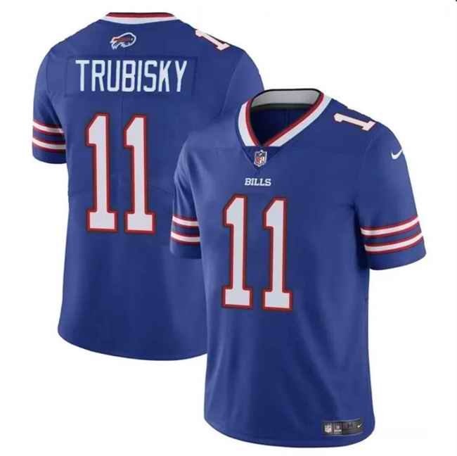 Youth Buffalo Bills #11 Mitch Trubisky Blue Vapor Untouchable Limited Stitched Jersey