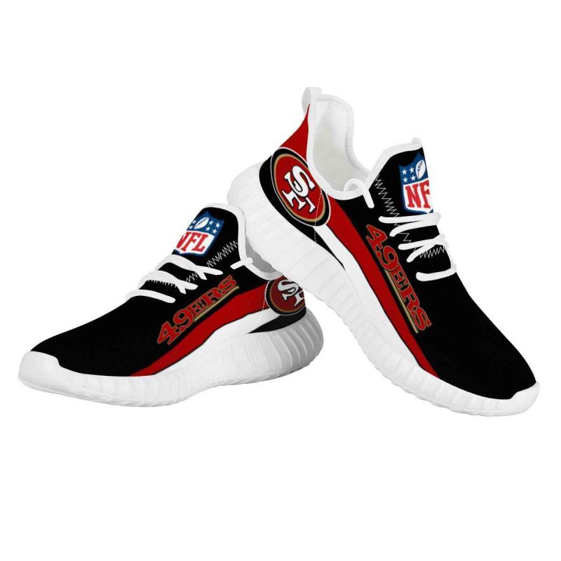 Women's San Francisco 49ers Mesh Knit Sneakers/Shoes 007