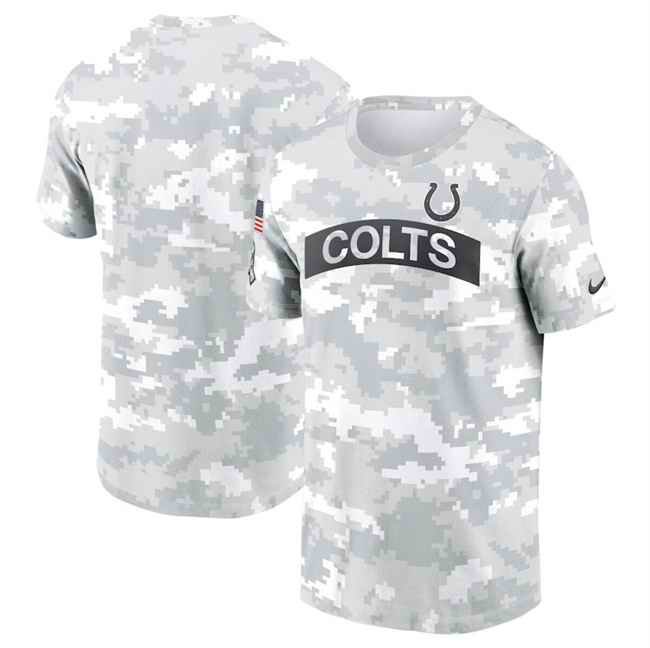 Men's Indianapolis Colts 2024 Arctic Camo Salute to Service Performance T-Shirt