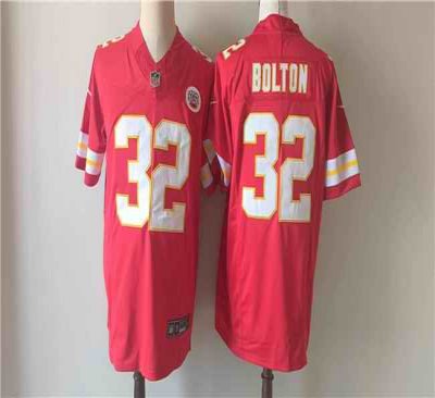 Men's Kansas City Chiefs #32 Nick Bolton Red 2023 F.U.S.E. Vapor Untouchable Limited Stitched Jersey