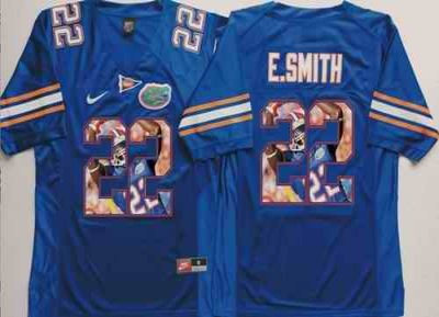 Gators #22 Emmitt Smith Blue Player Fashion Stitched NCAA Jersey