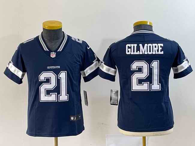 Women's Dallas Cowboys #21 Stephon Gilmore Navy Vapor Untouchable Stitched Football Jersey(Run Small'