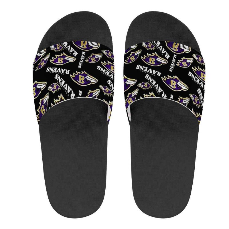 Women's Baltimore Ravens Flip Flops 003