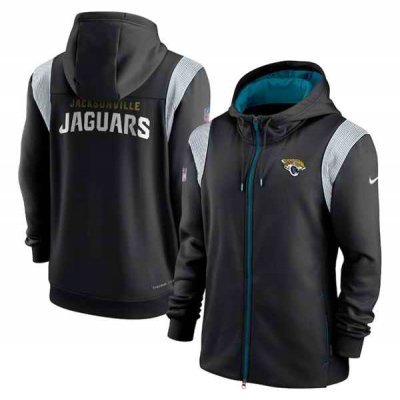 Men's Jacksonville Jaguars Black zipper Hoodie