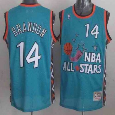 Mitchell And Ness Cavaliers #14 Terrell Brandon Light Blue 1996 All Star Stitched NBA Jersey