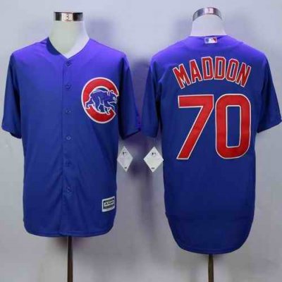 Cubs #70 Joe Maddon Blue New Cool Base Stitched MLB Jersey