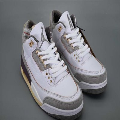 Men's Running weapon Air Jordan 3 White/Grey OG Shoes 067