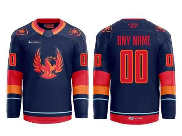 Men's CCM Custom Navy Stitched Jersey