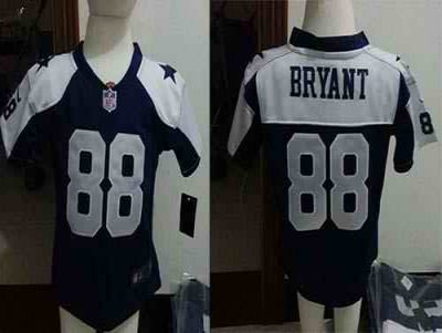 Toddler Nike Cowboys #88 Dez Bryant Navy Blue Thanksgiving Stitched NFL Elite Jersey