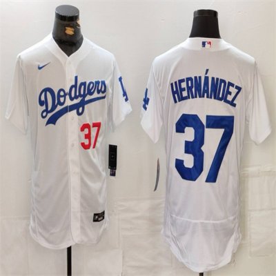 Men's Los Angeles Dodgers #37 Teoscar Hern