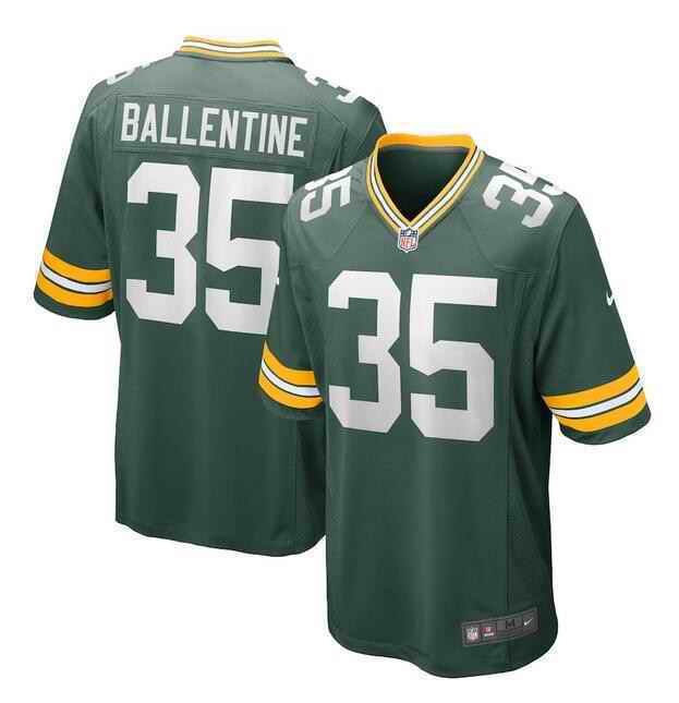 Men's Green Bay Packers #35 Corey Ballentine Green Stitched Game Jersey