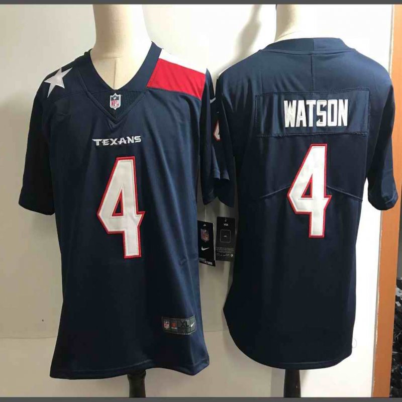 Men's Houston Texans #4 Deshaun Watson Navy Special Edition Stitched NFL Jersey