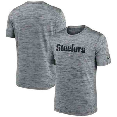 Men's Pittsburgh Steelers Gray Velocity Performance T-Shirt