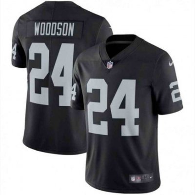 Men's Las Vegas Raiders  #24 Charles Woodson Black Vapor Untouchable Limited Stitched NFL Jersey