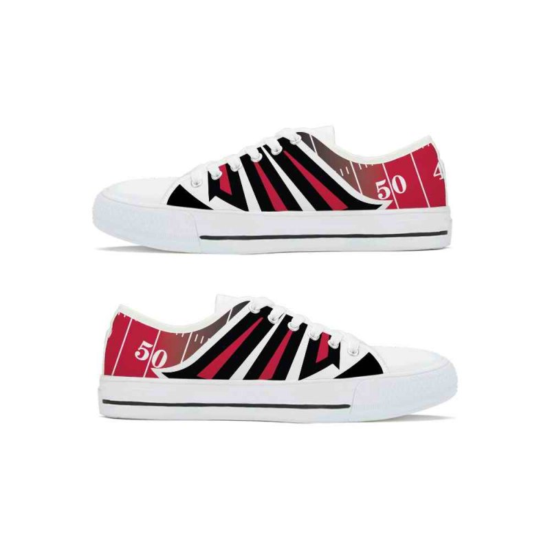 Men's Atlanta Falcons Low Top Canvas Sneakers 002