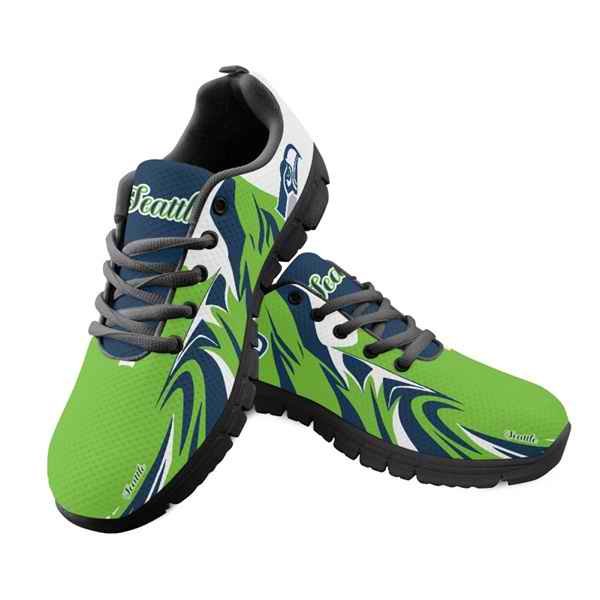 Women's Seattle Seahawks AQ Running Shoes 005