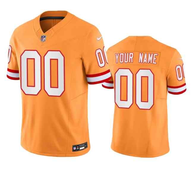 Men's Tampa Bay Buccaneers Active Player Custom Orange 2023 F.U.S.E.  Throwback Limited Stitched Jersey