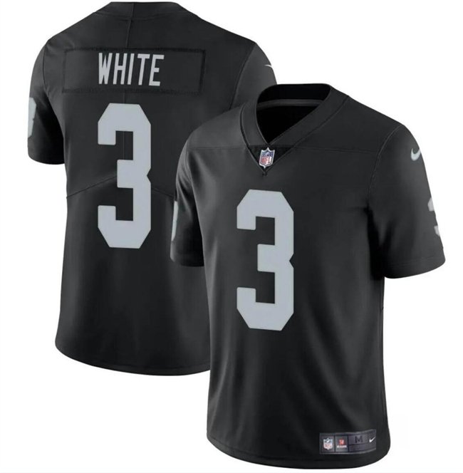 Youth Las Vegas Raiders #3 Zamir White Black Stitched Football Jersey