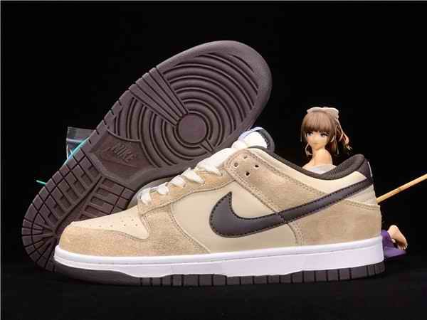 Women's Dunk Low SB Tan Brown Shoes 084