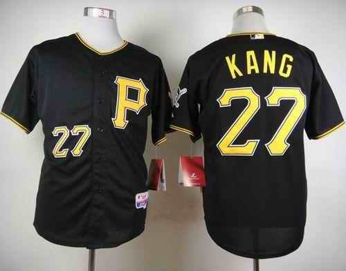 Pirates #27 Jung-ho Kang Black Cool Base Stitched MLB Jersey