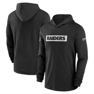 Men's Las Vegas Raiders Black Sideline Performance Hoodie