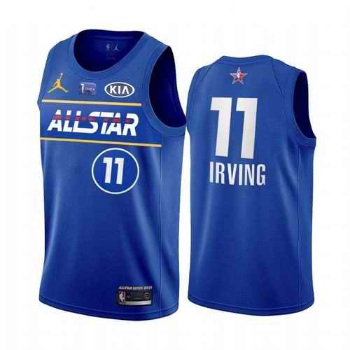 Men's 2021 All-Star #11 Kyrie Irving Blue Eastern Conference Stitched NBA Jersey